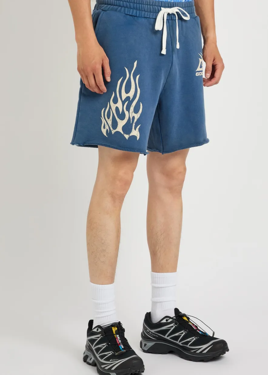 Logo-print cotton sweatshorts