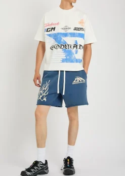 Logo-print cotton sweatshorts