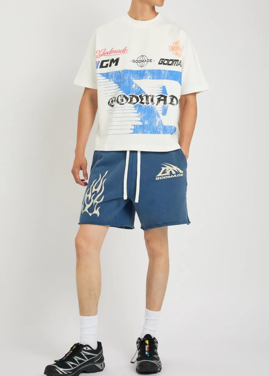 Logo-print cotton sweatshorts