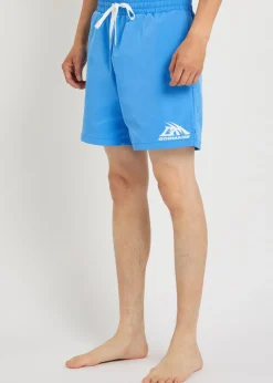 Logo-print cotton swim shorts