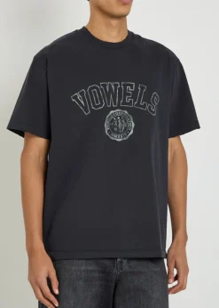 Logo-print distressed cotton T-shirt