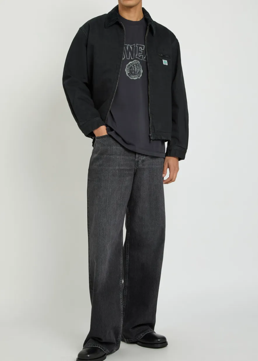 Logo-print distressed cotton T-shirt