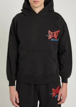 Logo-print hooded cotton sweatshirt
