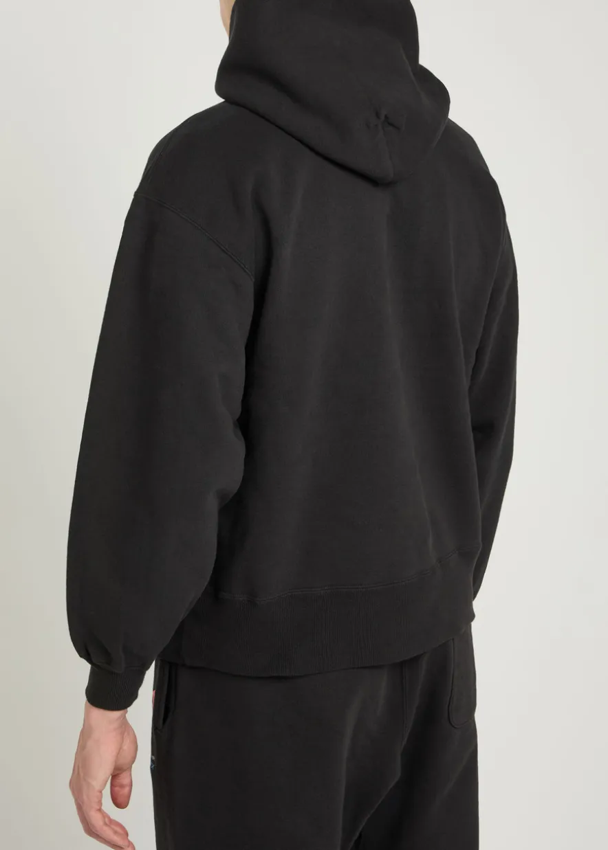 Logo-print hooded cotton sweatshirt