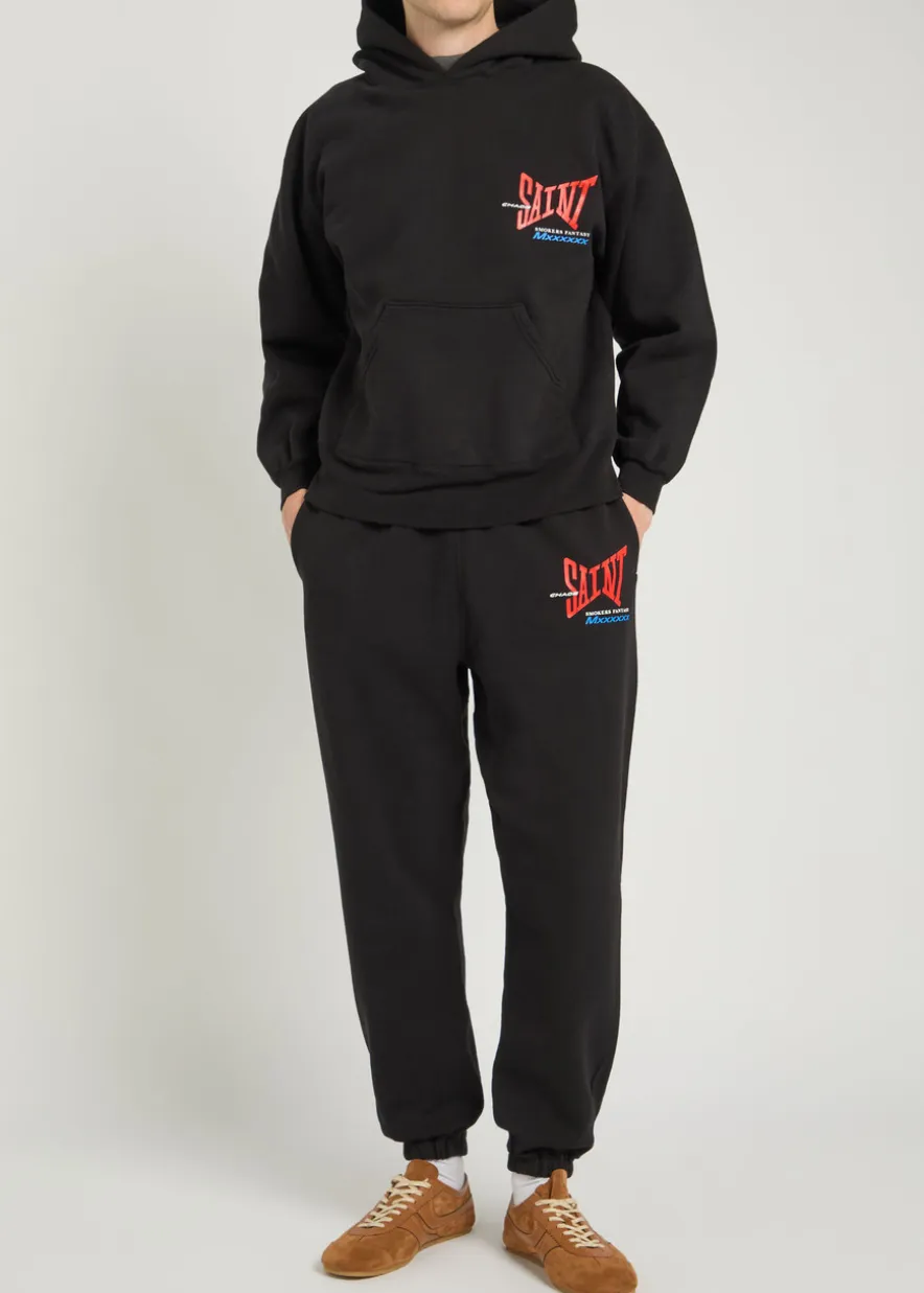 Logo-print hooded cotton sweatshirt