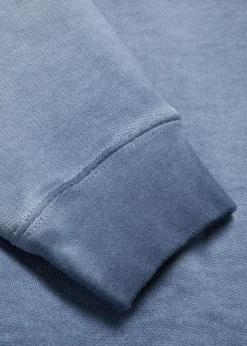 Logo-print washed cotton sweatshirt