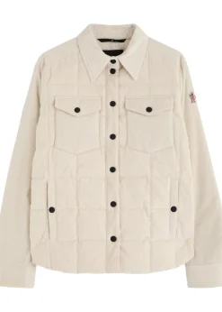 Logo quilted corduroy jacket