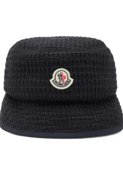Logo reversible wool-blend bucket hat