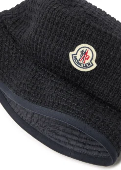 Logo reversible wool-blend bucket hat