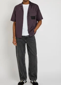 Logo ripstop shell shirt