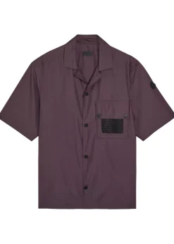 Logo ripstop shell shirt