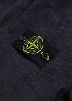 Logo slubbed cotton polo sweatshirt