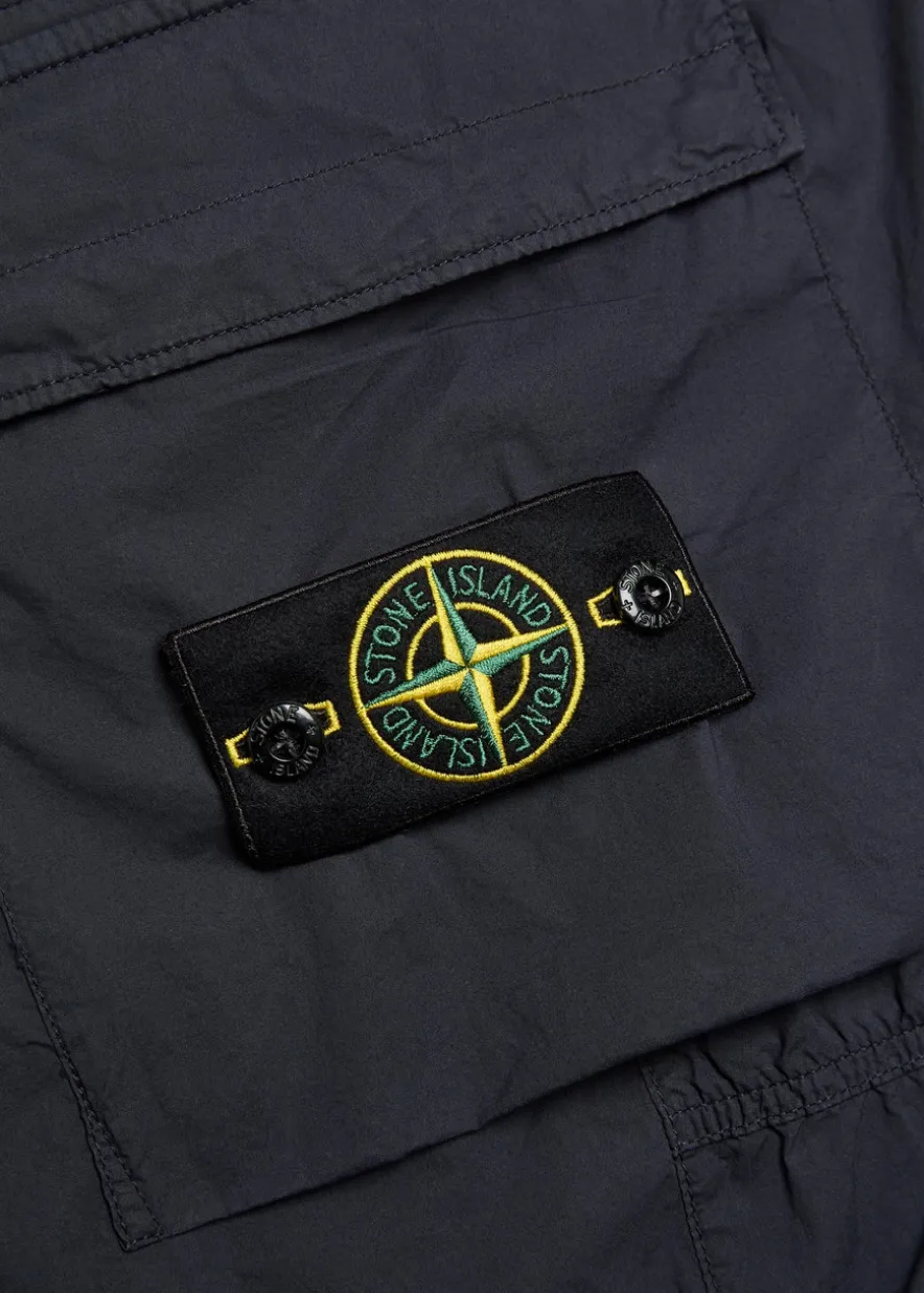 Logo stretch-cotton cargo trousers