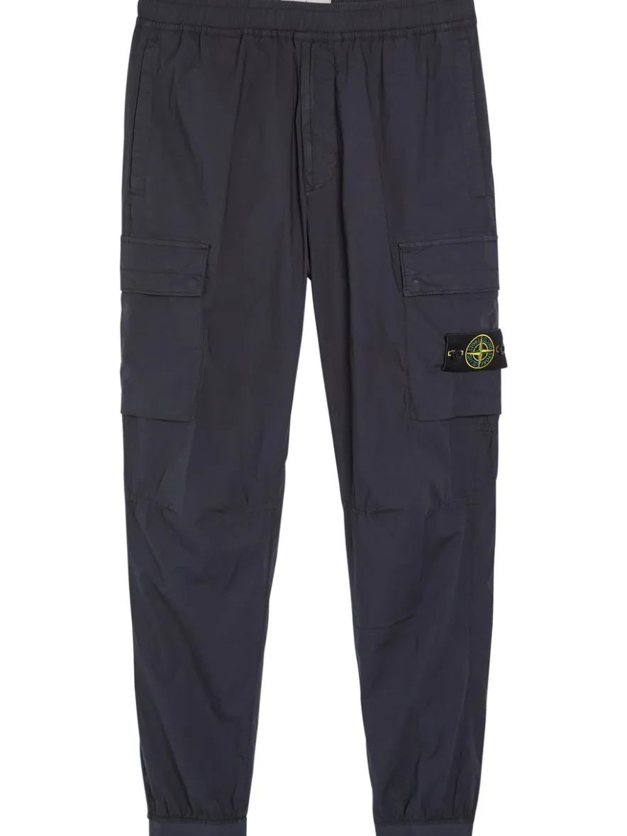 Logo stretch-cotton cargo trousers