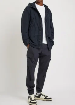 Logo stretch-cotton cargo trousers