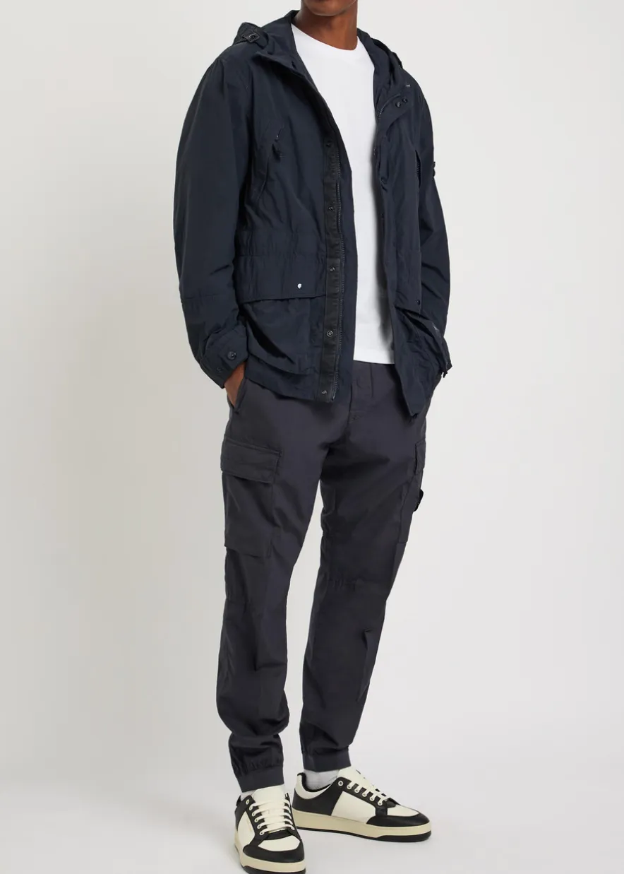 Logo stretch-cotton cargo trousers