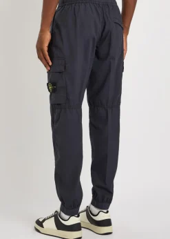 Logo stretch-cotton cargo trousers