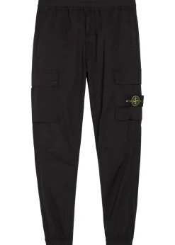 Logo stretch-cotton cargo trousers