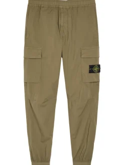 Logo stretch-cotton cargo trousers
