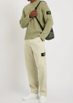 Logo stretch-cotton trousers