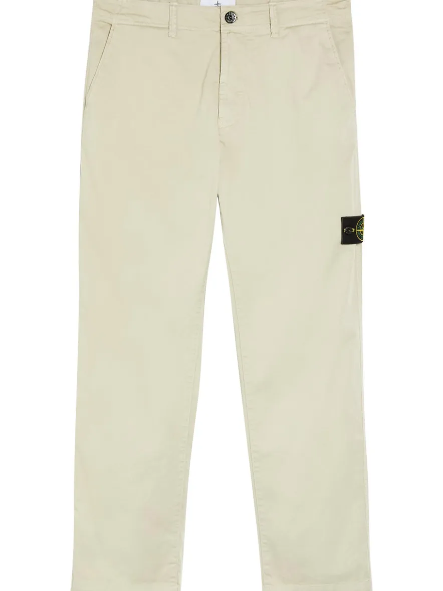 Logo stretch-cotton trousers