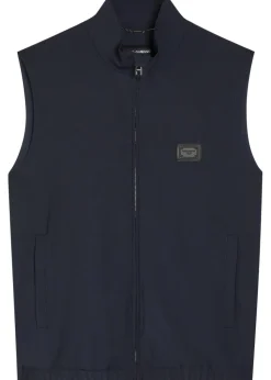 Logo wool-blend gilet