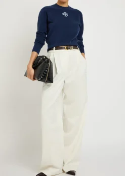 Logo wool-blend jumper
