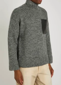 Logo wool-blend jumper