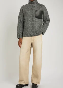 Logo wool-blend jumper