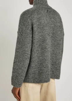 Logo wool-blend jumper