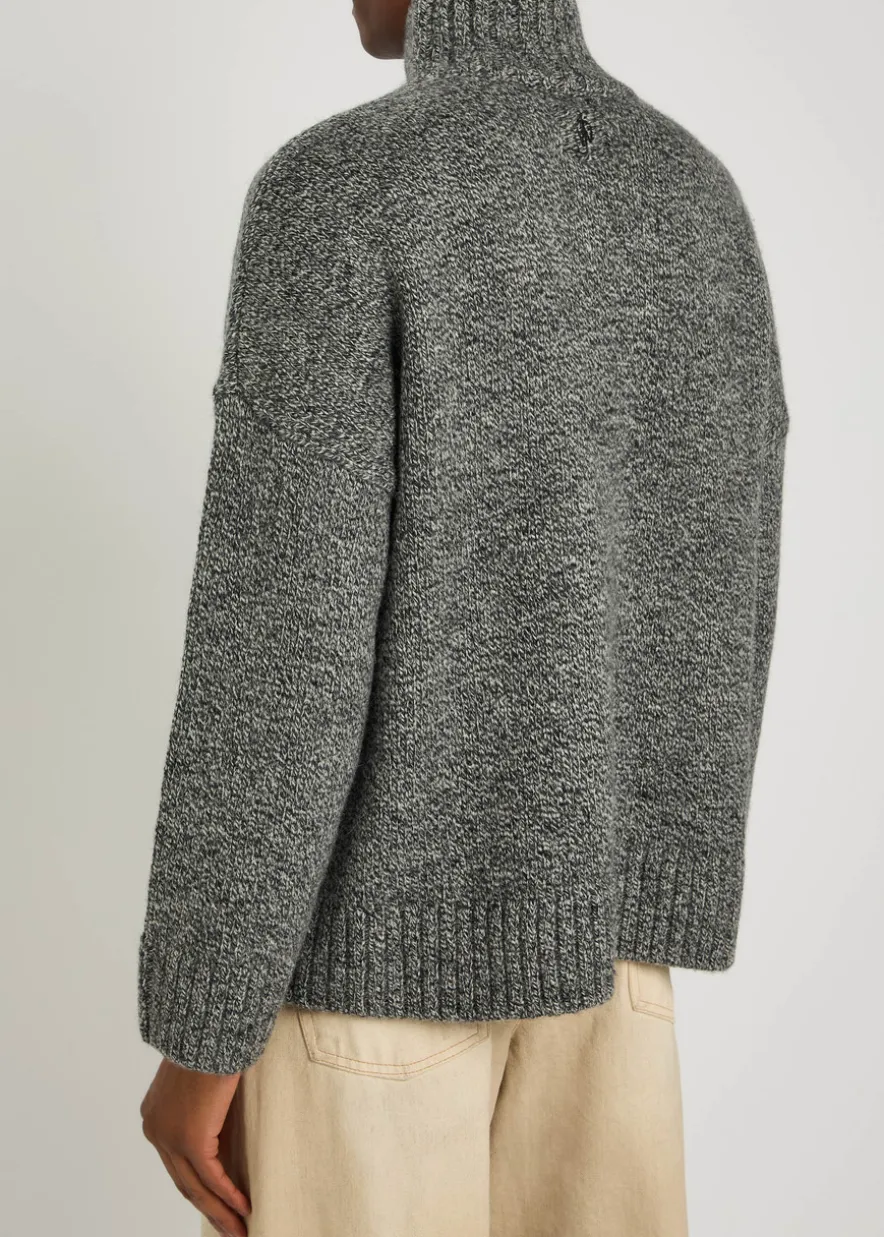 Logo wool-blend jumper