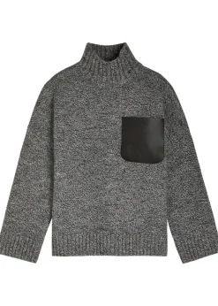 Logo wool-blend jumper