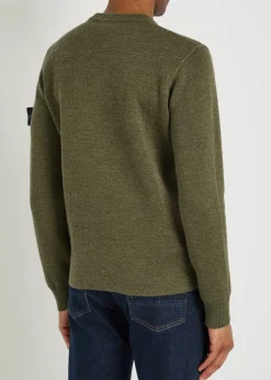 Logo wool-blend jumper