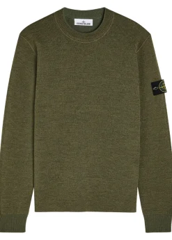 Logo wool-blend jumper