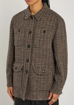 Lokai houndstooth wool-blend jacket