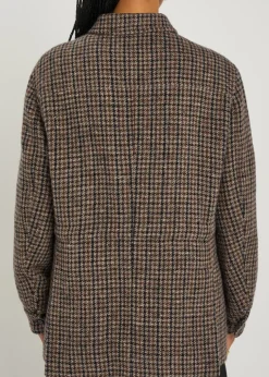 Lokai houndstooth wool-blend jacket