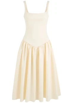 Lola satin midi dress