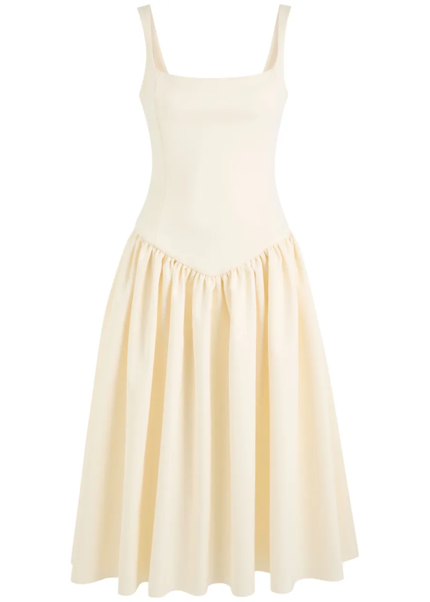 Lola satin midi dress
