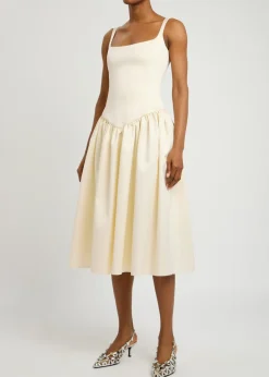 Lola satin midi dress