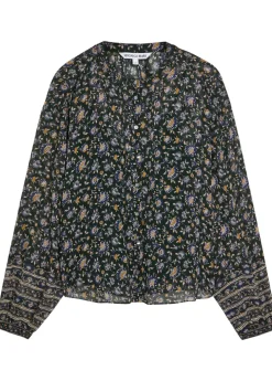 Lollie floral-print silk blouse