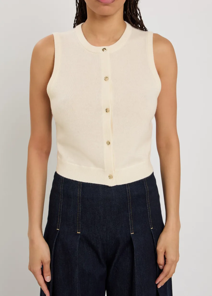 Loly cashmere-blend vest
