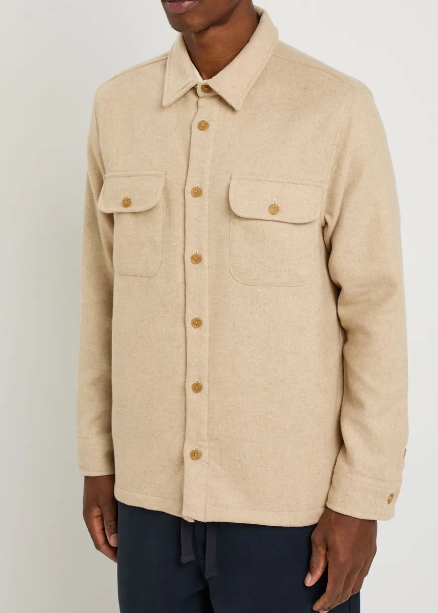 Lomond wool-blend overshirt