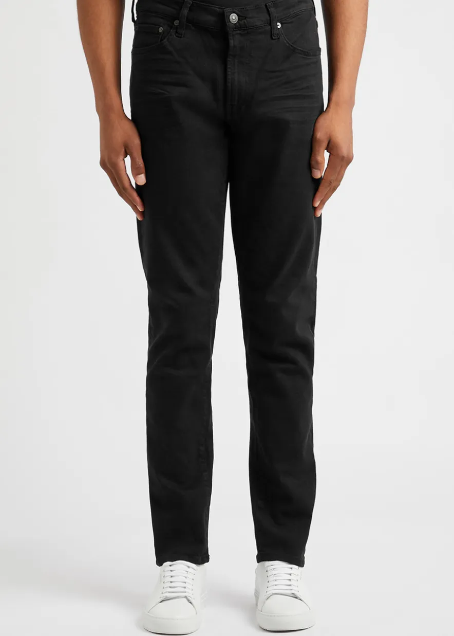London black slim-leg jeans