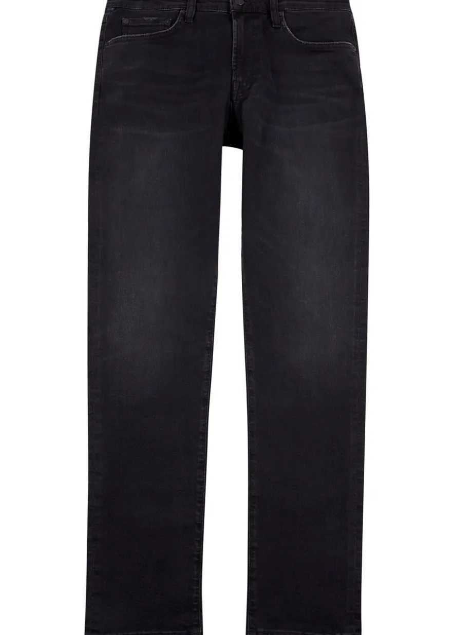 London dark grey slim-leg jeans