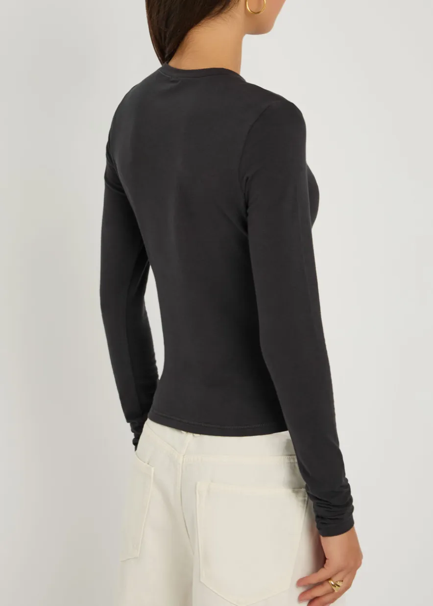 Long sleeve cotton-jersey T-shirt