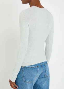 Long sleeve cotton-jersey T-shirt