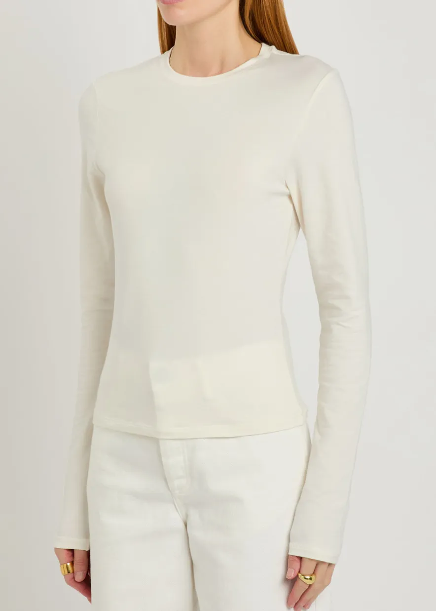 Long sleeve cotton-jersey T-shirt