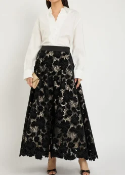 Lorena cutwork lace maxi skirt