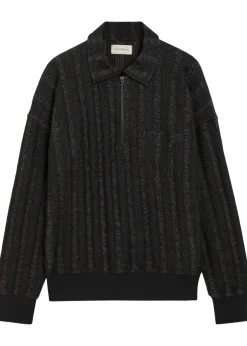 Lorimer two-toned cotton-blend polo jumper