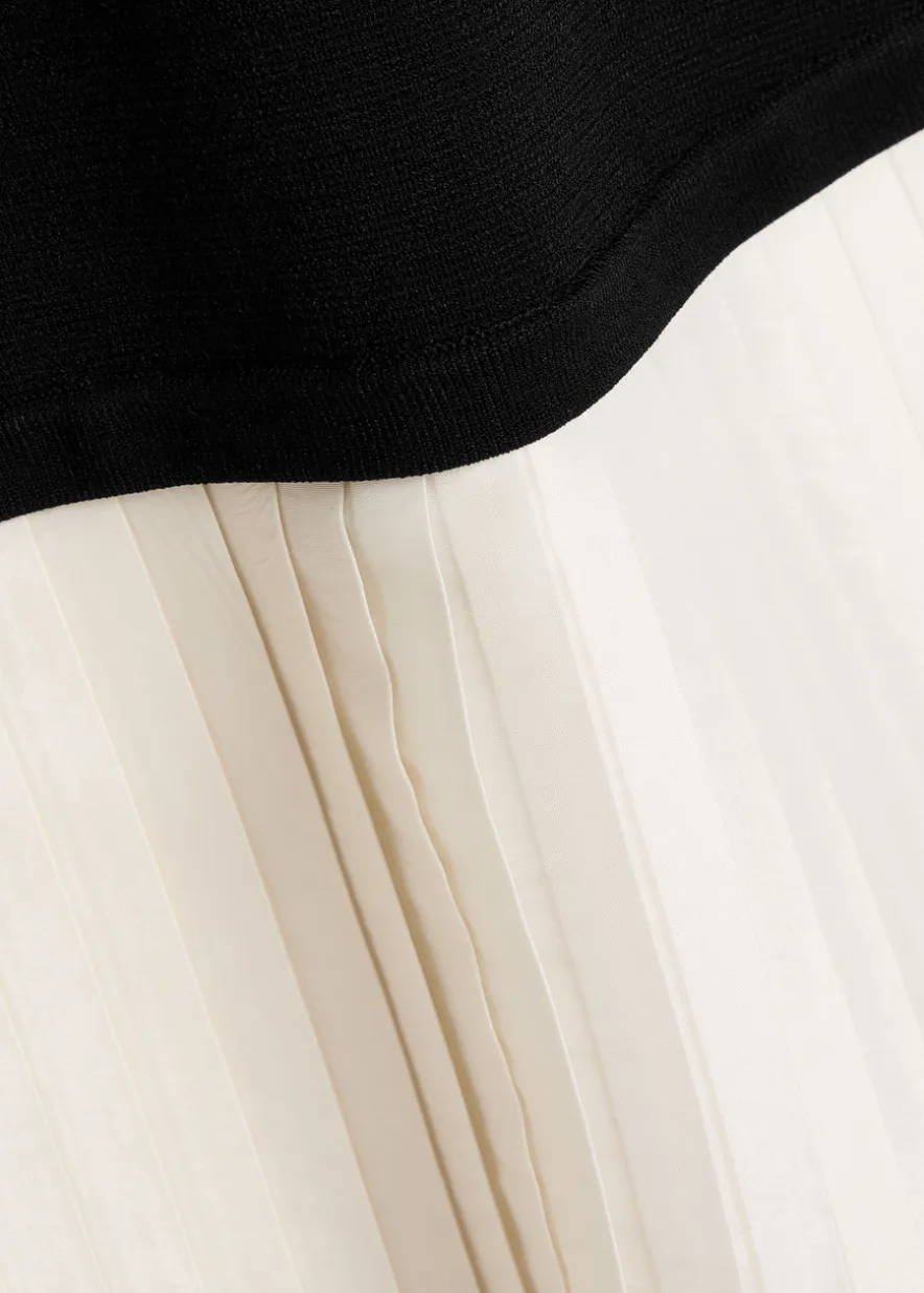 Lorin colour-block knit mini dress
